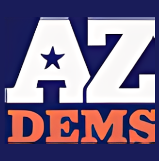 AZ Dems logo with star symbol.